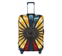 KWQDOZF Housse de Protection pour Bagages de Voyage élastique Vintage avec Plumes du sud-Ouest - Housse de Protection pour Valise de 19 à 32 Pouces