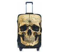 KWQDOZF Housse de Protection pour Bagages de Voyage élastique Vintage Motif crâne Géométrie sacrée mystérieuse Housse de Protection pour Valise de Voyage 19''-32''