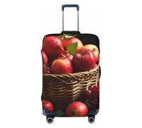KWQDOZF Housse de Protection pour Bagages de Voyage, Motif Fruits Rouges dans Un Panier, élastique, Anti-Rayures, imperméable, Compatible avec Les valises de 18 à 32 Pouces, Taille Moyenne