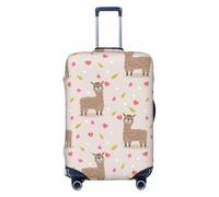 KWQDOZF Housse de Protection pour Valise de Voyage élastique en Forme de Feuille d'alpaga Rose Mignonne pour Valise de 19 à 32 Pouces