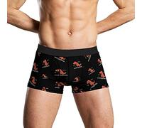 KWQDOZF I Am Unstoppable T Rex sous-vêtements pour Hommes Boxer Doux et Court Extensible