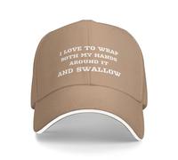 KWQDOZF J'adore Enrouler Mes Deux Mains Autour et Avaler Un Chapeau Casquette de Baseball pour Femme