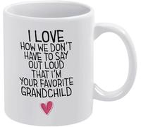 KWQDOZF J'adore le fait de ne pas avoir à le crier sur tous les toits ! Mug à café original en céramique imprimée recto verso, 325 ml (11 oz), idéal pour maman, papa, un ami, une épouse ou un mari.