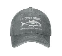 KWQDOZF J'Ai arrêté de pêcher pour être Ici, Alors ça Vaut Mieux Que ce Soit Bon. Casquette de Baseball pour Hommes