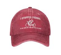 KWQDOZF J'Ai arrêté de pêcher pour être Ici, Alors ce Chapeau Vaut Mieux être Bon pour Homme, Casquette de Baseball