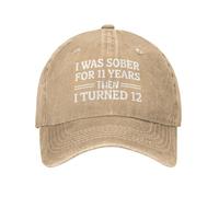 KWQDOZF J'Ai été Sobre Pendant 11 Ans, Puis J'Ai EU 12 Ans. Chapeau pour Homme