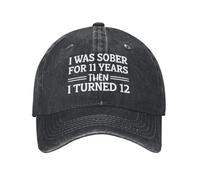 KWQDOZF J'Ai été Sobre Pendant 11 Ans, Puis J'Ai EU 12 Ans. Chapeau pour Homme