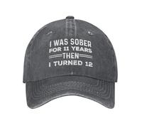 KWQDOZF J'Ai été Sobre Pendant 11 Ans, Puis J'Ai EU 12 Ans. Chapeau pour Homme