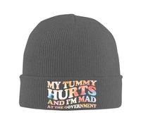 KWQDOZF J'Ai Mal au Ventre et Je suis en colère Contre Le Gouvernement. Bonnets d'hiver pour Hommes et Femmes, Bonnet tricoté à Rever