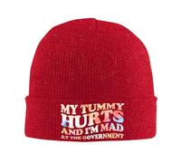 KWQDOZF J'Ai Mal au Ventre et Je suis en colère Contre Le Gouvernement. Bonnets d'hiver pour Hommes et Femmes, Bonnet tricoté à Rever