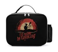 KWQDOZF Je préfèrerais faire du kayak, sac à lunch portable, fourre-tout, réutilisable, isolé, étanche, pour le travail, le pique-nique