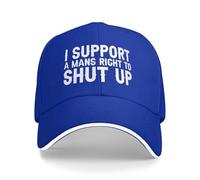 KWQDOZF Je Soutiens Le Droit des Hommes à se taire. Casquette de Baseball pour Hommes.