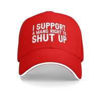 KWQDOZF Je Soutiens Le Droit des Hommes à se taire. Casquette de Baseball pour Hommes.