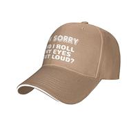 KWQDOZF Je suis désolé d'avoir roulé Mes yeuxLoud Casquette de Baseball réglable Classique pour Homme et Femme, Noir