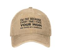 KWQDOZF Je suis Gros Parce Que Chaque Fois Que Je Porte Une Casquette de Baseball pour Homme, Je Porte Un Chapeau de Maman.