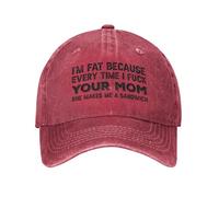 KWQDOZF Je suis Gros Parce Que Chaque Fois Que Je Porte Une Casquette de Baseball pour Homme, Je Porte Un Chapeau de Maman.