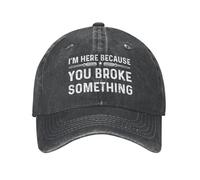 KWQDOZF Je suis là Parce Que tu as cassé Quelque Chose, Casquette de Baseball réglable pour Femme