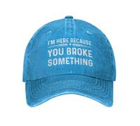 KWQDOZF Je suis là Parce Que tu as cassé Quelque Chose, Casquette de Baseball réglable pour Femme