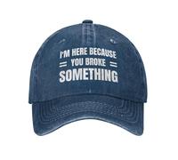 KWQDOZF Je suis là Parce Que tu as cassé Quelque Chose. Casquette Graphique pour Homme.
