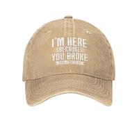 KWQDOZF Je suis là Parce Que tu as cassé Quelque Chose Casquette pour Homme Casquettes de Baseball