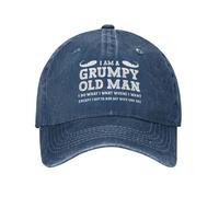 KWQDOZF Je suis Un Vieux Grincheux, Je Fais ce Que Je Veux Quand Je Veux. Casquette de Baseball pour Homme.