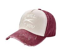KWQDOZF Je Vais Vous Couper Coiffeur Adulte lavé Chapeau de Cowboy Baseball Voyage en Plein air Chapeau en Denim