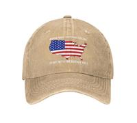 KWQDOZF Je Veux Que Tout Soit électrique, commencez avec Le Chapeau Border Wall pour Hommes. Casquettes de Baseball