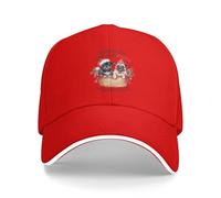KWQDOZF Je Vous envoie des carlins et des Bisous Pendant Cette Saison des fêtes. Casquette de Baseball pour Femme Vintages