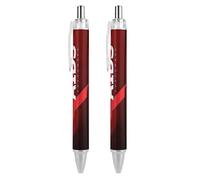 KWQDOZF Journée mondiale de lutte contre le sida en décembre : stylos à bille à pointe fine (0,5 mm), rétractables, écriture fluide, encre gel noire (lot de 2).