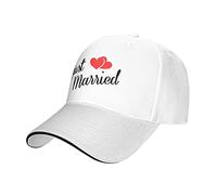 KWQDOZF Just Married Love - Casquette de Baseball réglable, Chapeau de Camionneur