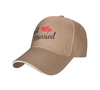 KWQDOZF Just Married Love - Casquette de Baseball réglable, Chapeau de Camionneur