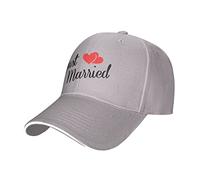 KWQDOZF Just Married Love - Casquette de Baseball réglable, Chapeau de Camionneur