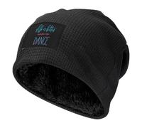 KWQDOZF La Vie est Plus Belle Quand on Danse. Bonnet d'hiver Chaud et Moelleux doublé Polaire, Style Slouchy, pour Hommes et Femmes.
