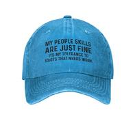 KWQDOZF Mes compétences en Relations humaines sont Bonnes, C'est ma tolérance Envers Les Idiots Qui Doit être améliorée. Casquettes d