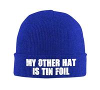 KWQDOZF Mon Autre Chapeau est Un Bonnet d'hiver en Aluminium pour Hommes et Femmes, Chaud et Confortable, tricoté à Revers, Bonnet de