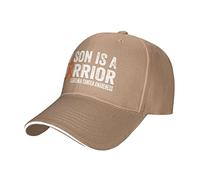 KWQDOZF Mon Fils est Un Ruban de Guerrier Casquette de Baseball de Sensibilisation au Cancer de la leucémie Chapeau de Papa Classique réglable pour Hommes et Femmes, Noir