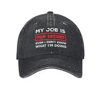 KWQDOZF Mon Travail est Top Secret, même Moi Je ne Sais Pas ce Que Je Fais. Chapeau pour Homme