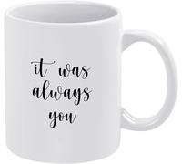 KWQDOZF Mug à café original « C'était toi » en céramique imprimée recto verso, 325 ml (11 oz), idéal comme cadeau pour maman, papa, un ami, une épouse ou un mari.