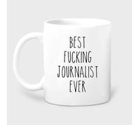 KWQDOZF Mug de fin d'études en journalisme - Cadeau original pour les jeunes diplômés - Mug en céramique imprimé recto verso - 325 ml (11 oz) - Idéal pour maman, papa, un ami, un conjoint