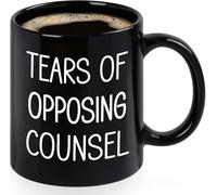 KWQDOZF Mug en céramique imprimé recto verso, 325 ml (11 oz), cadeau original pour avocat (avocat de la partie adverse). Idéal pour maman, papa, un ami, un conjoint.