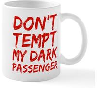 KWQDOZF Mug « Ne tentez pas mon passager noir » - Mug fantaisie en céramique imprimée recto verso, idéal pour le café, le thé ou le lait. Avec anse. Cadeau parfait pour femmes et hommes (325 ml).