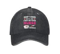 KWQDOZF Ne plaisante Pas avec Moi, Je Serai Peut-être Ton Un Jour. Casquette de Baseball Vintage délavée pour Hommes et Femmes, Chape