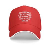 KWQDOZF N'oubliez Pas Que si Nous Nous Faisons Prendre, Casquette de Baseball Classique pour Hommes et Femmes, Chapeaux de Camionneur, Casquettes d'été réglables