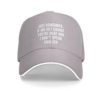 KWQDOZF N'oubliez Pas Que si Nous Nous Faisons Prendre, Casquette de Baseball Classique pour Hommes et Femmes, Chapeaux de Camionneur, Casquettes d'été réglables