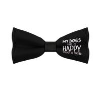KWQDOZF Nœud papillon pré-noué réglable pour homme, motif « Mon chien me rend heureux », élégant, accessoire vestimentaire