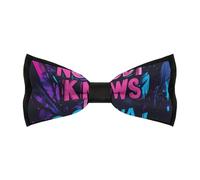 KWQDOZF Nœud papillon pré-noué réglable pour homme « Personne ne sait que je suis bisexuel » Cravates élégantes Accessoires vestimentaires