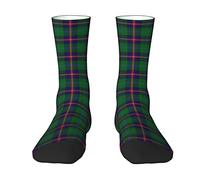 KWQDOZF Old Scotsman Clan Young Tartan Plaid Old Scotsman Clan Young Tartan Plaid Chaussettes pour hommes et femmes, Tartan Plaid Nouveauté Mode Casual Crew Tube Sock