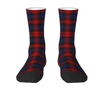 KWQDOZF Old Scottish Clan Maclachlan Tartan Plaid Old Scotsman Clan Young Tartan Plaid Men & Women Crew Chaussettes, Tartan Plaid Nouveauté Mode Casual Crew Tube Sock