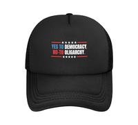 KWQDOZF Oui à la démocratie, Non à l'oligarchie - Casquette de Camionneur Bernie Sanders - Lutte pour Les Hommes et Les Femmes - Casq