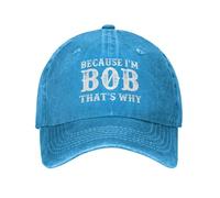 KWQDOZF Parce Que Je suis Bob, C'est Pourquoi Chapeau Casquettes de Baseball pour Femmes